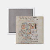 Frau 8 f.42 St. Mark, Evangelist Magnet (Vorderseite/Rückseite)