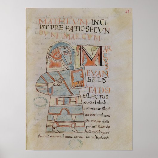 Frau 8 f.42 St. Mark, Evangelist Poster (Vorne)