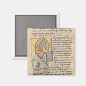 Frau 8 f.95v St. John the Evangelist Magnet (Vorderseite/Rückseite)