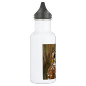 Frau abgehaltene Eule Edelstahlflasche (Links)