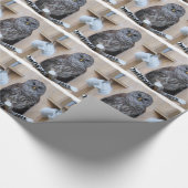 Frau abgehaltene Eule - OctoBox Nest Geschenkpapier (Ecke)