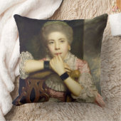 Frau Abington als Fräulein Prue in Congreves Kissen (Decke)