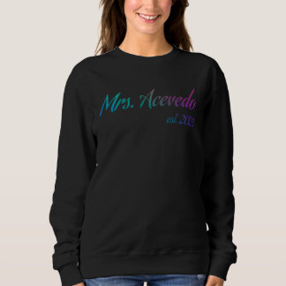 Frau ACEVEDO 2023 neue Braut Brautparty Hochzeit Sweatshirt