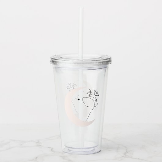 Frau Acryltrinkbecher (Vorderseite)