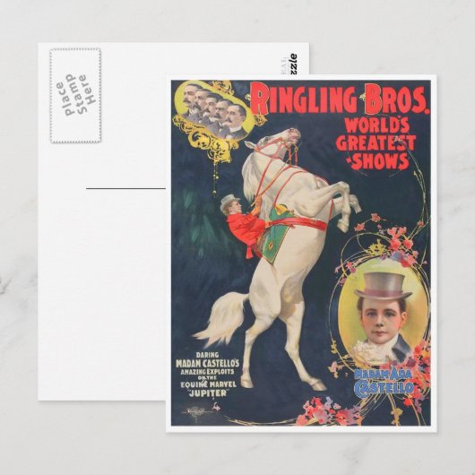 Frau Ada Castello Postkarte (Vorne/Hinten)