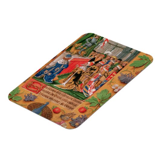 Frau Add 25698 f.3 Illuminated page from a Book of Magnet (Linke Seite)