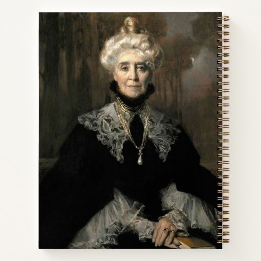 Frau Adeline M. Noble Notizblock (Rückseite)