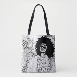 Frau Afro Liebe Graffiti Tasche