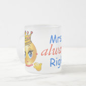 Frau Alway Right Mattglastasse (Vorderseite Links)