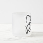 Frau Always Right Coffee Mug Mattglastasse (Mittel)