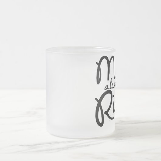 Frau Always Right Coffee Mug Mattglastasse (Mittel)