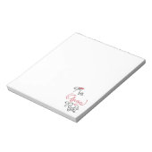 Frau Always Right Notepad Notizblock (Rotiert)