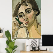 Frau am Handy Poster (Heimbüro)