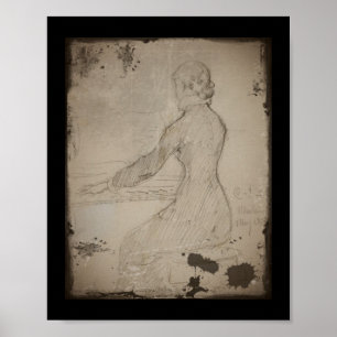 Frau am Klavier (Dam Vid Piano) Poster