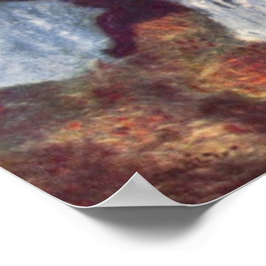 Frau am Klavier Poster (Ecke)