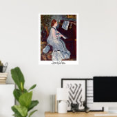 Frau am Klavier von Pierre-Auguste Renoir Poster (Heimbüro)