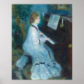 Frau am Klavier von Renior Wall Art Print Poster (Vorne)