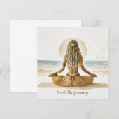 Frau am Meer- boho Illustration (Vorne/Hinten)