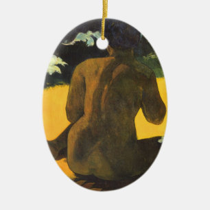 Frau am Meer von Paul Gauguin Keramik Ornament