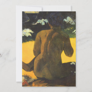 Frau am Meer von Paul Gauguin, Vintage Kunst