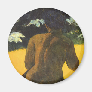 Frau am Meer von Paul Gauguin, Vintage Kunst Magnet