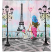 Frau am Pariser Duschvorhang (Vorderseite)