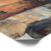 Frau am Schreibtisch Poster (Ecke)