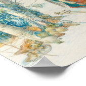 Frau am Skiern - Skidloperskan Poster (Ecke)