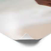 Frau am Strand Fotodruck (Ecke)