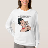 Frau am Telefon zerschluckt das Patriarchat T-Shirt (Vorderseite)