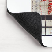 Frau an den Verbindungen Mousepad (Ecke)