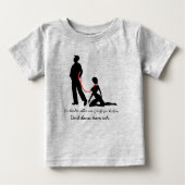 Frau an der Leine - Böse Männer Baby T-shirt (Vorderseite)