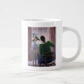 Frau an Fenster 1998 Jumbo-Tasse (Rechts)