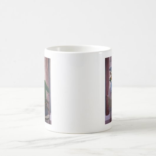 Frau an Fenster 1998 Kaffeetasse (Mittel)