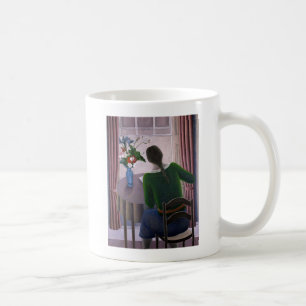 Frau an Fenster 1998 Kaffeetasse
