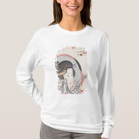 Frau an ihrem Spiegel, erschienenes c.1830 T-Shirt (Vorderseite)