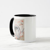 Frau an ihrem Spiegel, erschienenes c.1830 Tasse (Vorderseite Links)