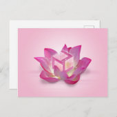 Frau Antahkarana, Blume Lotus Postkarte (Vorne/Hinten)