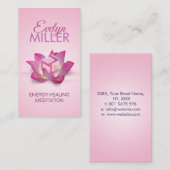 Frau Antahkarana, Blume Lotus Visitenkarte (Vorne/Hinten)