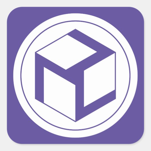 Frau Antahkarana - Yin Antahkarana Quadratischer Aufkleber (Vorderseite)