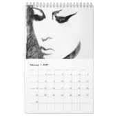 Frau - Aquarellmalerei Kalender (Feb 2027)