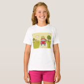 Frau auf Autofahrt T-Shirt (Vorne ganz)