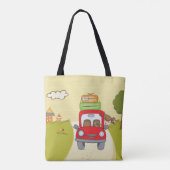 Frau auf Autofahrt Tasche (Rückseite)