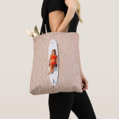 Frau auf dem Surfbrett Tasche (Von Nahem)
