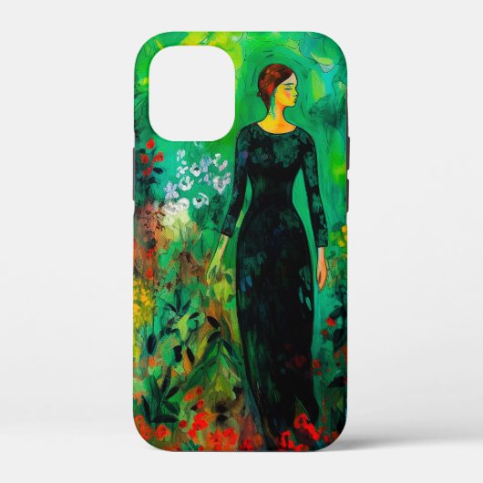 Frau auf der schönen grünen Wiese Case-Mate iPhone Hülle (Rückseite)