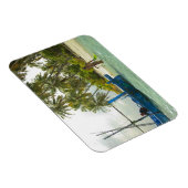 Frau auf einem kleinen traditionellen Fischerboot, Magnet (Rechte Seite)