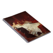 Frau auf einem roten Sofa Notizblock (Rechte Seite)