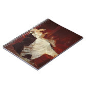 Frau auf einem roten Sofa Notizblock (Linke Seite)