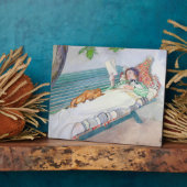 Frau auf einer Bank, 1913 (mit Papier) Fotoplatte (Seite)