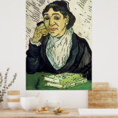 Frau auf Handy-Poster Poster (Küche)